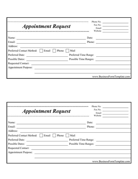 Appointment Form .